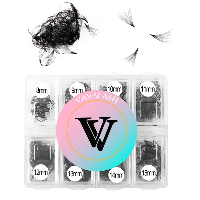 VAVALASH 600 Fans Premade Fans Eyelash Extensions 5D24D Premade Lash Fans Promade Loose Fans Thin Base Premade Volume Lash Extension14D007C815mm